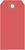 Anhängeetiketten - Fluoreszierend-Rot, 10.9 x 5.4 cm, Manilakarton, Für innen