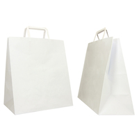 Shopper in Carta Flat Large Mainetti Bags - 28x17x32 cm - 072604 (Bianco Conf. 2