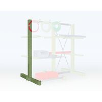 Cantilever racking upright, double sided