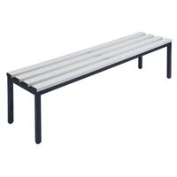 Cloakroom bench without back rest