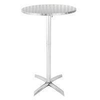 Bolero Flip Top Poseur Table 600Mm Dia Furniture Restaurant Stainless Steel