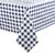 PVC Tablecloth in Red / White Checked Design - Liquid Resistant 1370 x 2280mm