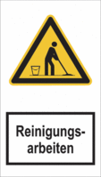 Warnaufsteller - Warnung vor Reinigungsarbeiten, Rot, 72 cm, Massiv, 4,9 kg