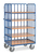fetra® Etagenwagen, 5 Ladeflächen 1200 x 800 mm, , Höhe 1800 mm, 3 Seiten Rohrstreben