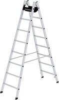 Alu-Stehleiter 2x8 Sprossen Leiterlänge 2,40 m Arbeitshöhe bis 3,80 m