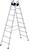 Alu-Stehleiter 2x8 Sprossen Leiterlänge 2,40 m Arbeitshöhe bis 3,80 m