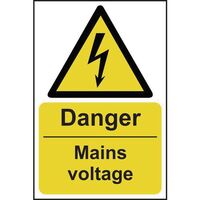 Danger mains voltage sign