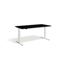 Adjustable height desk with dual motor