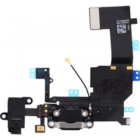 Replacement Charge/Data Connector incl. Flex Cable for Apple iPhone 5C Black OEM