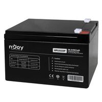 NJOY GP12122F (12V/12Ah, T2/F2, zárt, gondozás mentes, AGM) szünetmentes akkumulátor