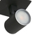 Aufbau-Strahler POINTS NOIRS, IP44, 1-flammig, inkl. GU10 LED 4.6W 2200-2700K 480lm, verstellbar, Dim-To-Warm, schwarz matt