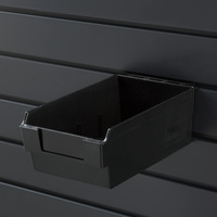 Shelfbox "200" / Tiroir à marchandises / Boîte pour système de parois à lamelles | noir