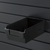 Shelfbox "200" / Tiroir à marchandises / Boîte pour système de parois à lamelles | noir