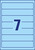 Ordner-Etiketten, A4 mit ultragrip, 38 x 192 mm, 20 Bogen/140 Etiketten, blau