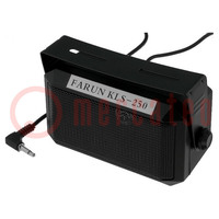 CB speaker; 6W; 8Ω; Len: 2m; 100x75x65mm