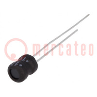 Inductor: wire; THT; 1mH; 100mA; 11.5Ω; ±10%; Ø5x6.5mm; vertical