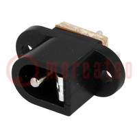 Connecteur: alimentation DC; socle; mâle; 5,5/2,1mm; 5,5mm; 2,1mm