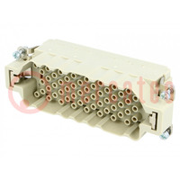Connector: HDC; contact insert; male; Han® EEE; PIN: 64; 64+PE; 16A