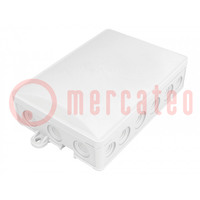Enclosure: junction box; X: 95mm; Y: 157mm; Z: 40mm; wall mount; IP54