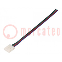 Terminal; Connector: for LED stripes; PIN: 4; snap-on