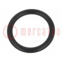 O-ring gasket; NBR rubber; Thk: 2.5mm; Øint: 16mm; black; -30÷100°C