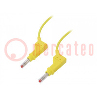 Connection cable; 32A; banana plug 4mm,both sides; Len: 1m