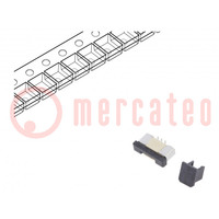 Connector: FFC/FPC; vertical; PIN: 6; ZIF; SMT; 500mA; tinned; 30mΩ