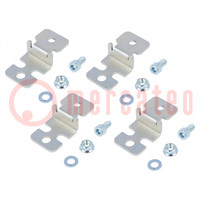 Wall mounting element; steel; for enclosures; 4pcs.