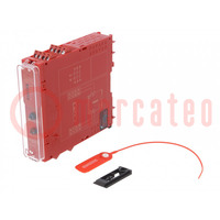 Module: safety relay; 24VAC; 24VDC; IN: 2; for DIN rail mounting