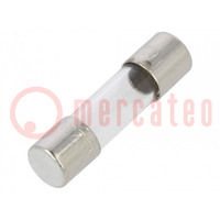 Fuse: fuse; quick blow; 32mA; 250VAC; cylindrical,glass; 5x20mm
