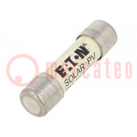 Fuse: fuse; gPV; 15A; 1kVDC; ceramic,cylindrical,industrial