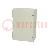 Enclosure: wall mounting; X: 220mm; Y: 320mm; Z: 150mm; NEO; ABS; grey