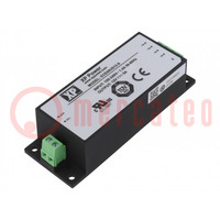 Power supply: switched-mode; for building in; 60W; 12VDC; 5A; 87%