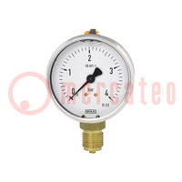 Manometer; -1÷3bar; Class: 2.5; 40mm; -20÷60°C; IP65; 113.53