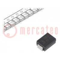 Diode: TVS; 600W; 167÷185V; 2.5A; bidirectional; ±5%; SMB; reel,tape