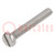 Screw; M3x20; 0.5; Head: cheese head; slotted; A2 stainless steel