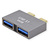 ROLINE USB 3.2 Gen 2 Adapter, 2x USB Typ C - 2x Typ A, ST/BU, silberfarben