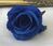 Artificial Silk Single Rose Flower Wall Heads x 100pcs - 7cm, Royal Blue