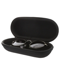 XiRRiX AntiSchock Brillen Hardcase Etui Brillenbox, Brillenetui, Innenmaß: 14 x 5 x 5 cm, schwarz