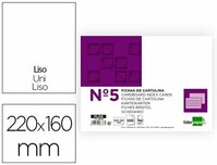 Fichas cartulina para fichero cartón forrado tela verde nº 5 LISO (220x160 mm) de Liderpapel