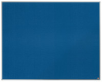 Filz-Notiztafel Essence, Aluminiumrahmen, 1500 x 1200 mm, blau