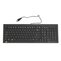 HP 537924-541 keyboard USB French, Turkish Black