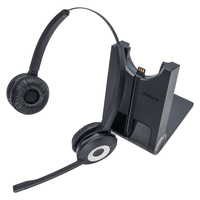 Jabra Pro 920 Duo Headset Vezeték nélküli Fejpánt Iroda/telefonos ügyfélközpont Fekete