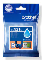 Brother LC521C inktcartridge 1 stuk(s) Origineel Cyaan