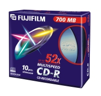 Fujifilm CD-R 700MB 52X slimcase 10-pack 10 pz