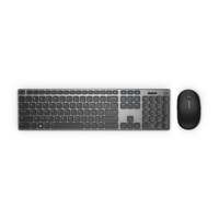 DELL KM717 keyboard Mouse included RF Wireless + Bluetooth Black, Grey
