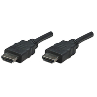 Manhattan High Speed HDMI Kabel, HDMI Stecker auf Stecker, geschirmt, schwarz, 7,5 m