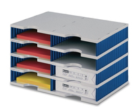 Styro styrodoc duo Dateiablagebox Polystyrol Blau, Grau