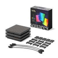 Twinkly Squares Extension Kit Kit d'éclairage intelligent Noir Wi-Fi/Bluetooth
