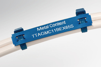 Hellermann Tyton TTAGMC15BEX100S-PO/MET-BU Kék Poliolefin 120 dB